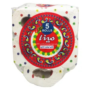دستمال توالت مینا مدل MIN_TOIL05_GHOL بسته 5 عددی