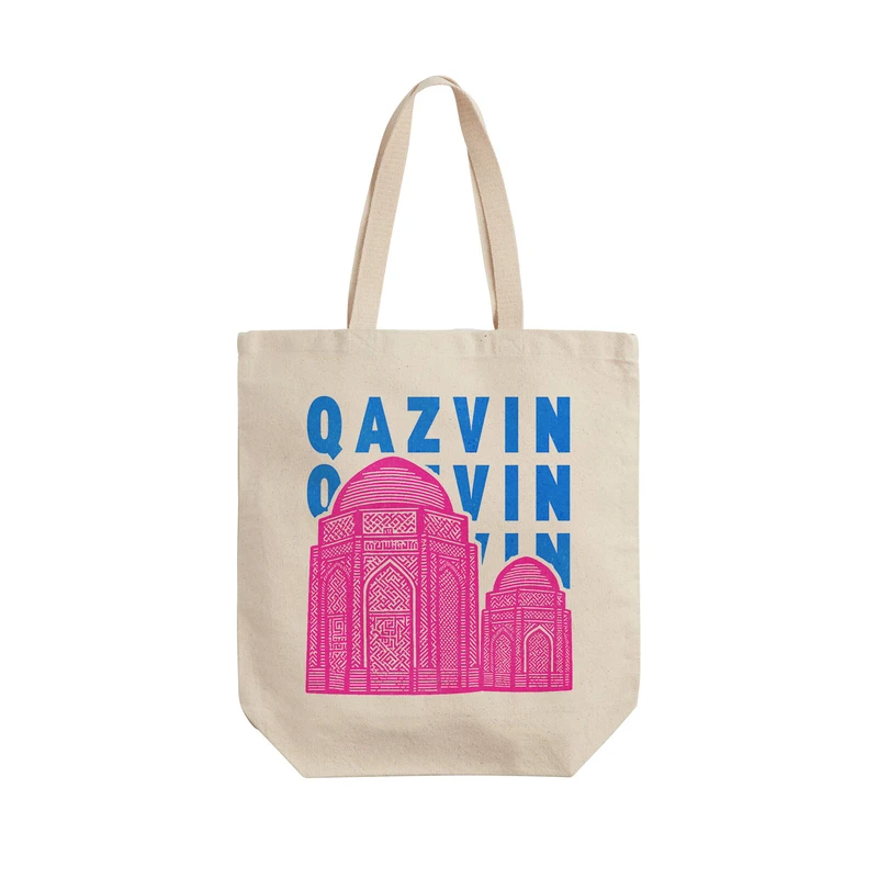 ساک خرید ترمه طراحان ایده مدل نماد برج‌ های خرقان قزوین کد map0105 - L