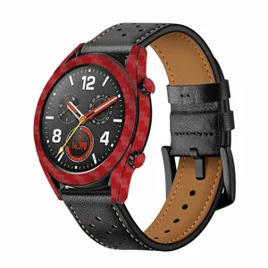 MAHOOT Red-Fiber Cover Sticker for Huawei Watch GT Smartwatch