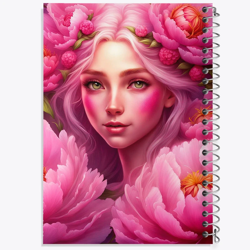 دفتر ژورنال نویسی 50 برگ خندالو مدل نقطه ای طرح دخترانه کد N2141