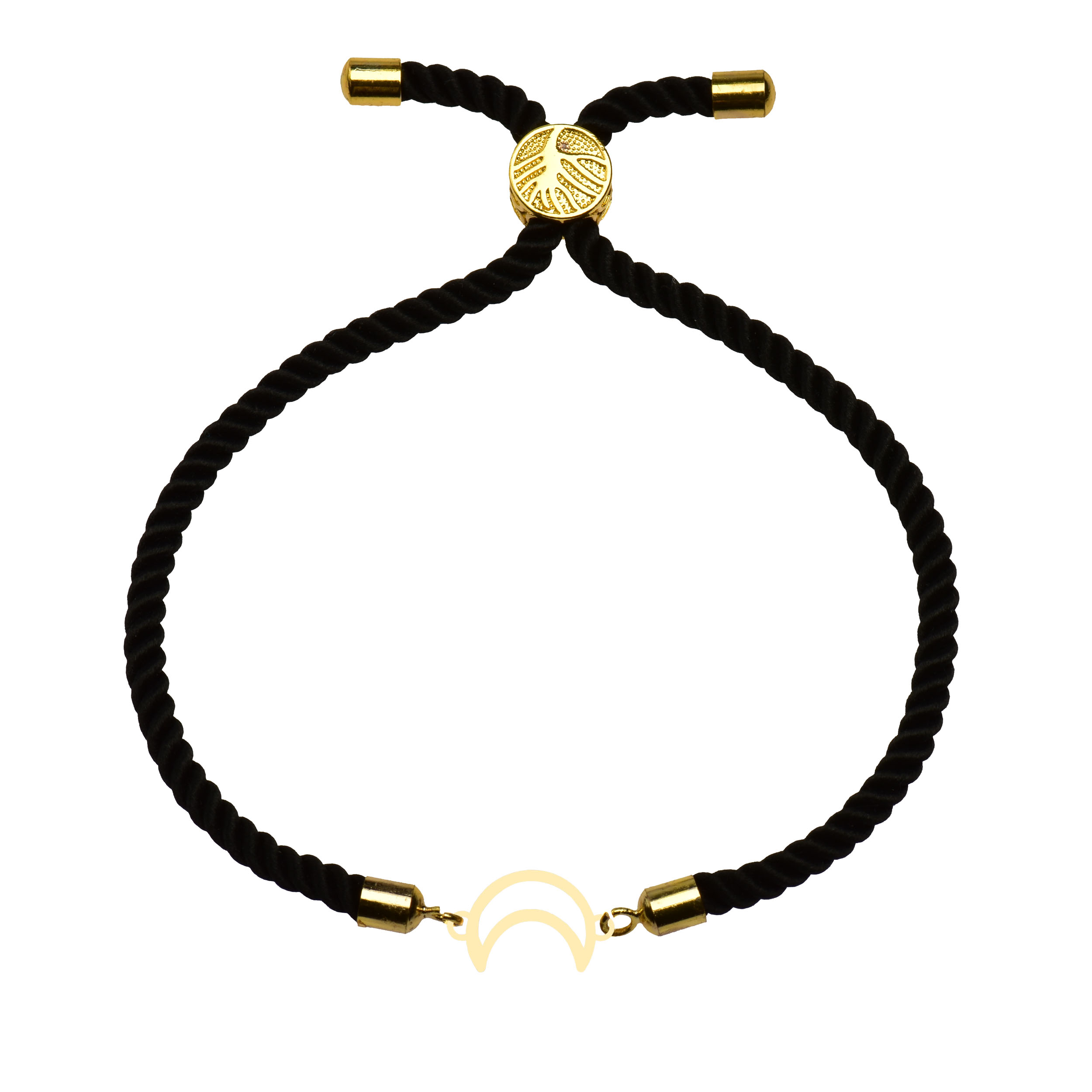 دستبند طلا 18 عیار زنانه کرابو طرح ماه مدل Kr102207 -  - 1