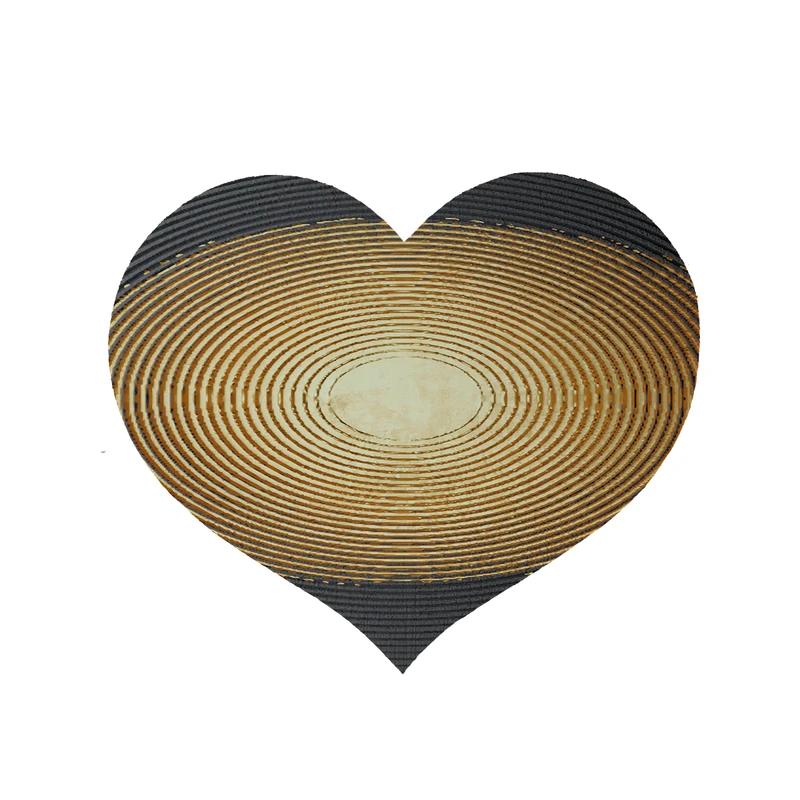 پادری مدل قلب طرح کلاسیک کد 8805 سایز 90x90 سانتی متر 