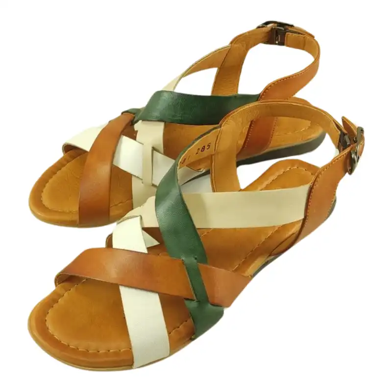 صندل زنانه مدل چرم طبیعی کد 686