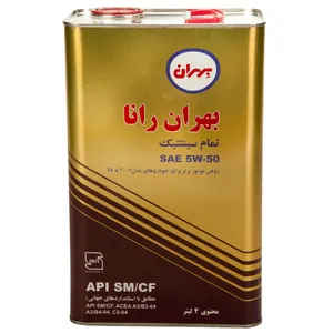 روغن موتور خودرو بهران مدل Rana SAE چهار لیتری 5W-50