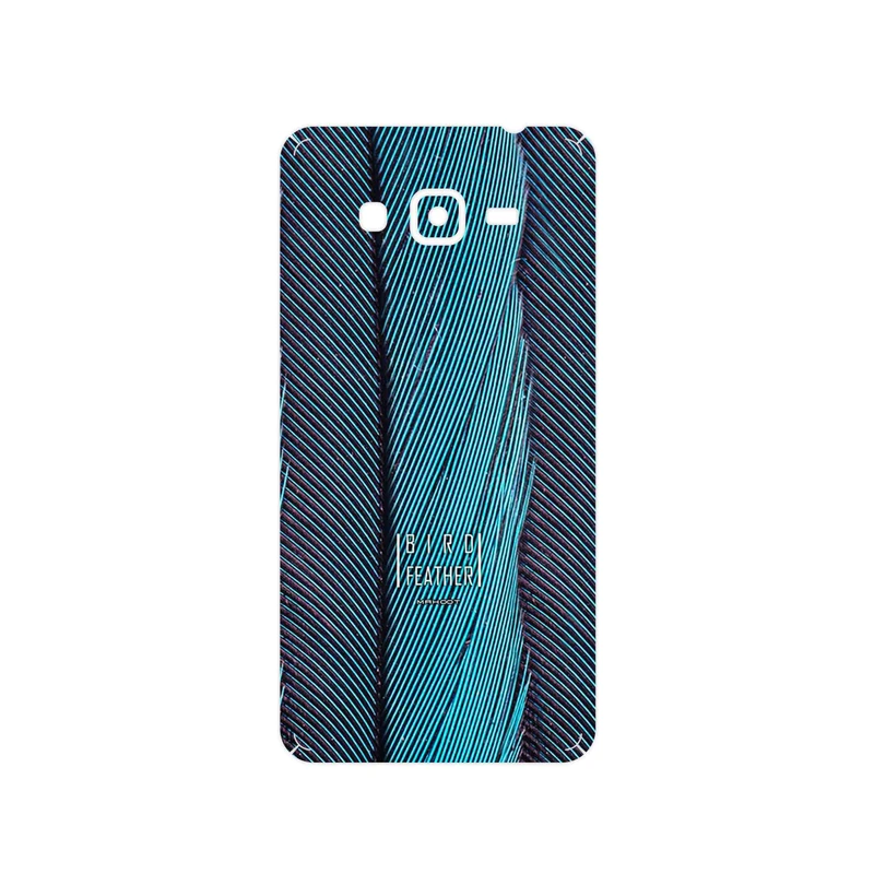 برچسب پوششی ماهوت مدل Turquoise feathers مناسب برای گوشی موبایل سامسونگ Galaxy Grand Prime