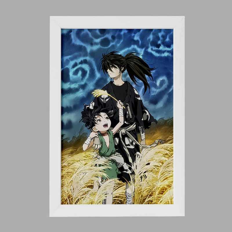 تابلو خندالو مدل هیاکومارو و دورورو انیمه دورورو Dororo کد 28587