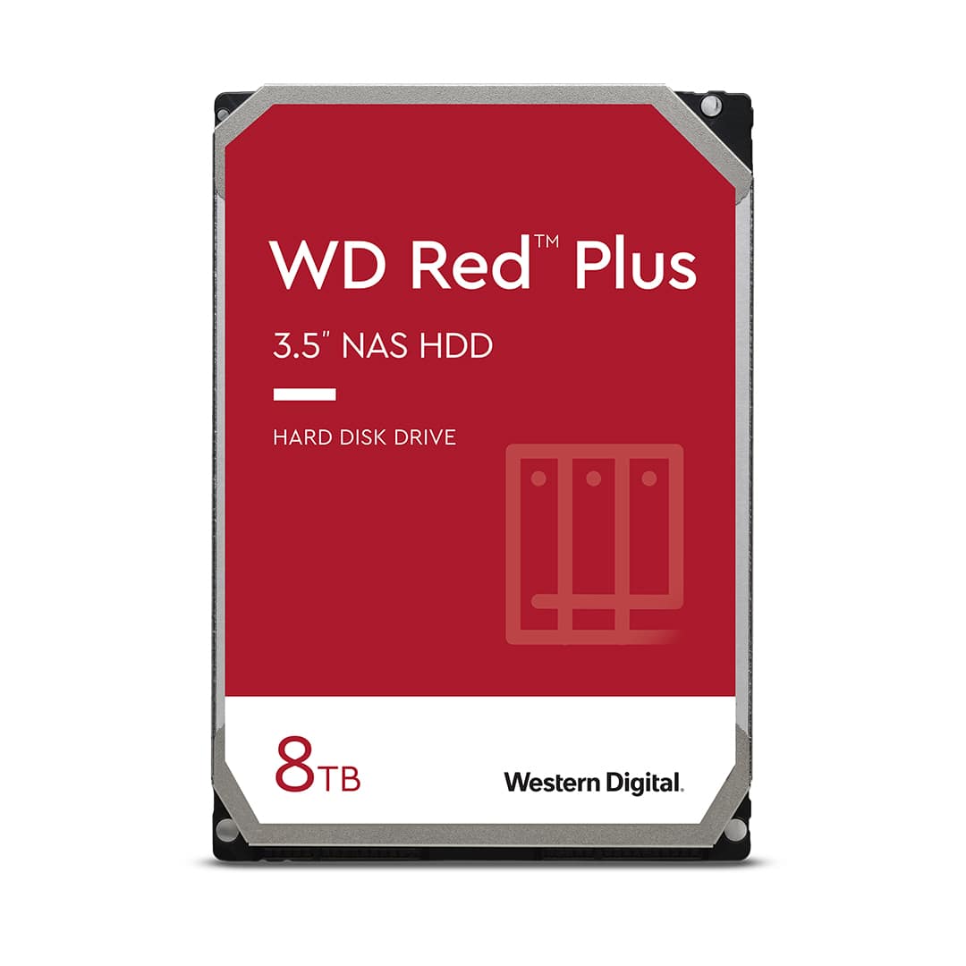 هارد دیسک اینترنال وسترن دیجیتال مدل RED PLUS WD80EFBX ظرفیت 8 ترابایت