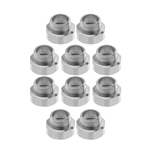 تبدیل شلنگ به شیر سرویس بهداشتی دینا مدل DN-hexagon بسته 10 عددی تبدیل شلنگ به شیر سرویس بهداشتی دینا مدل DN-hexagon بسته 10 عددی