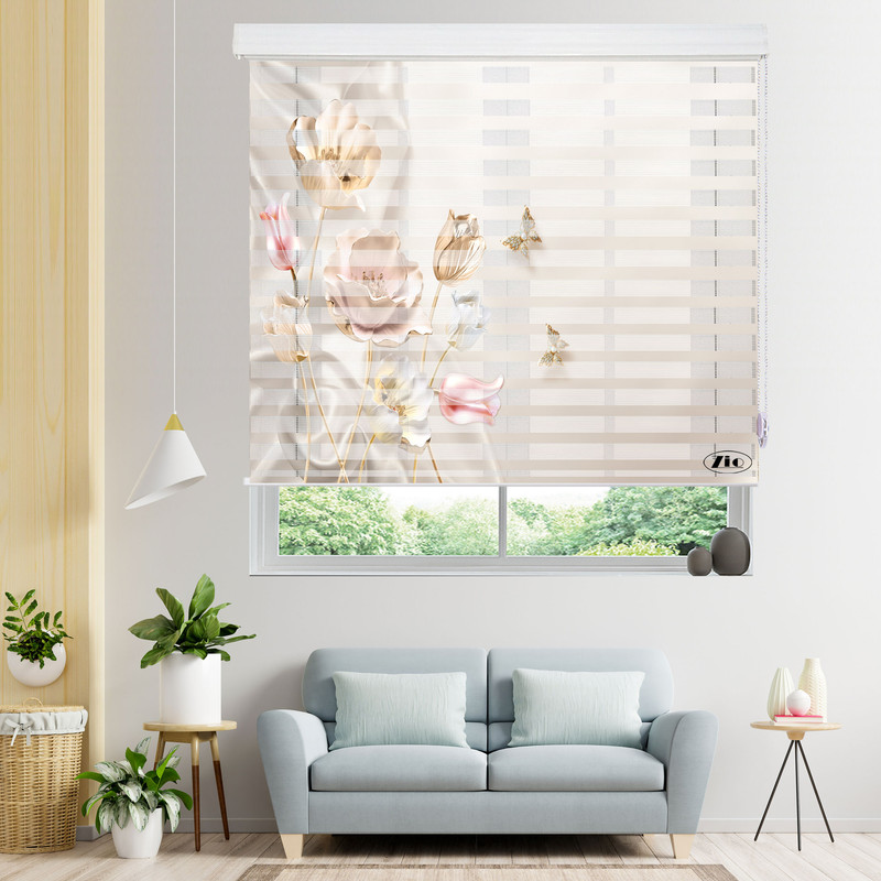 پرده زبرا زیو مدل 3D-1153 سایز 100x150 سانتی متر