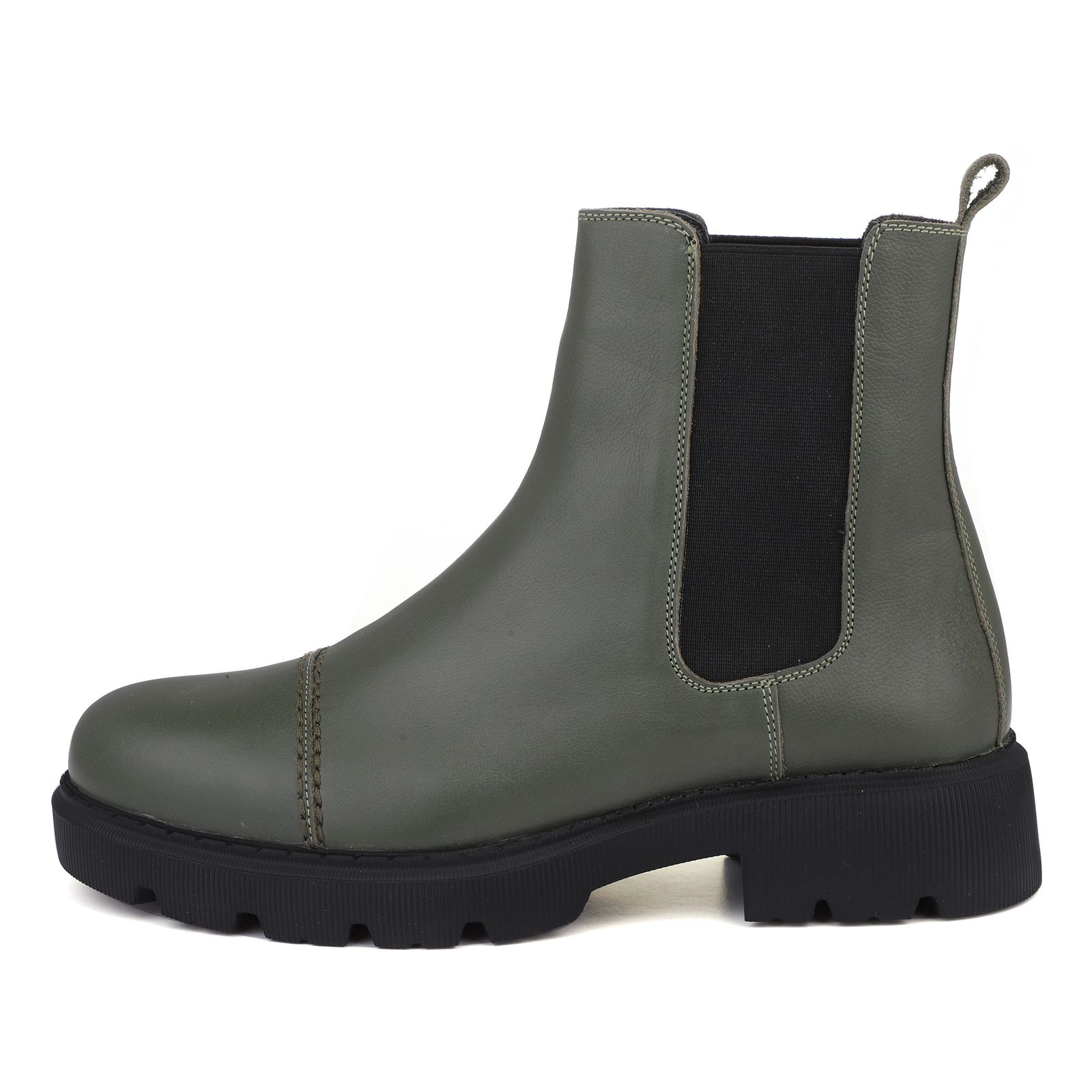 نیم بوت زنانه چرم مشهد مدل J2651-038 -  - 1