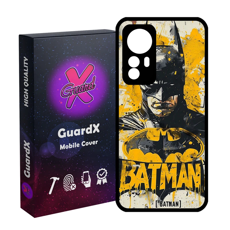 کاور گارد ایکس طرح بتمن مدل Glass10762 مناسب برای گوشی موبایل شیائومی Redmi Note 12S