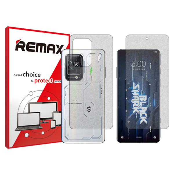 محافظ صفحه نمایش مات ریمکس مدل HyMTT مناسب برای گوشی موبایل شیائومی Black Shark 5 به همراه محافظ پشت گوشی