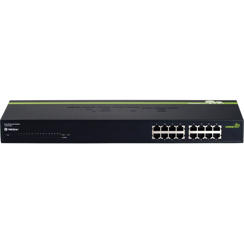 سوییچ 16 پورت 10/100 ترندنت مدل GREENnet TE100-S16g