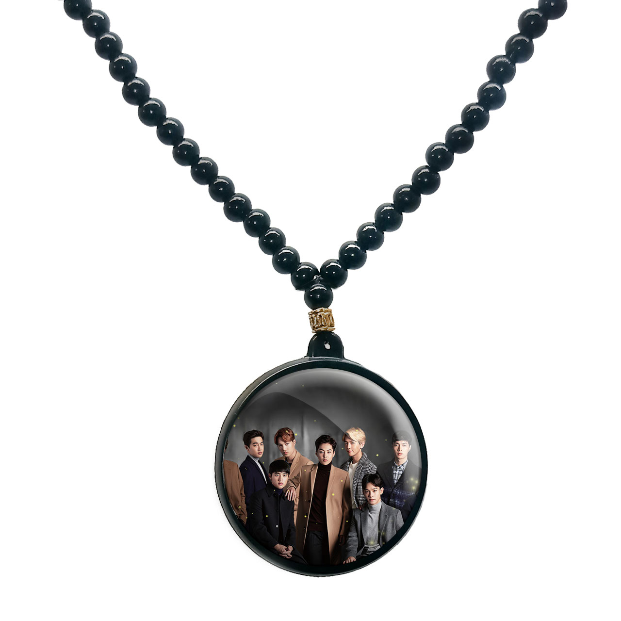 گردنبند پرمانه طرح exo کد pmd.14095 مدل دو طرفه