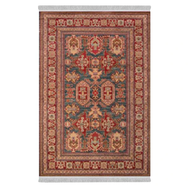 فرش پارچه‌ای دفه مدل فرشینه طرح مدرن  کد 8184