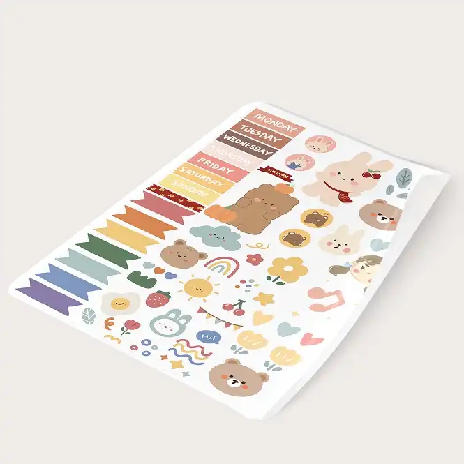 برچسب مدل A4 برش نخورده اسکرپ بوک