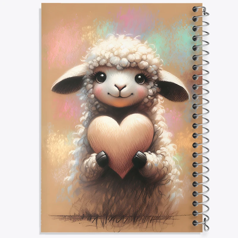 دفتر نقاشی 50 برگ خندالو طرح گوسفند کیوت کد F5510