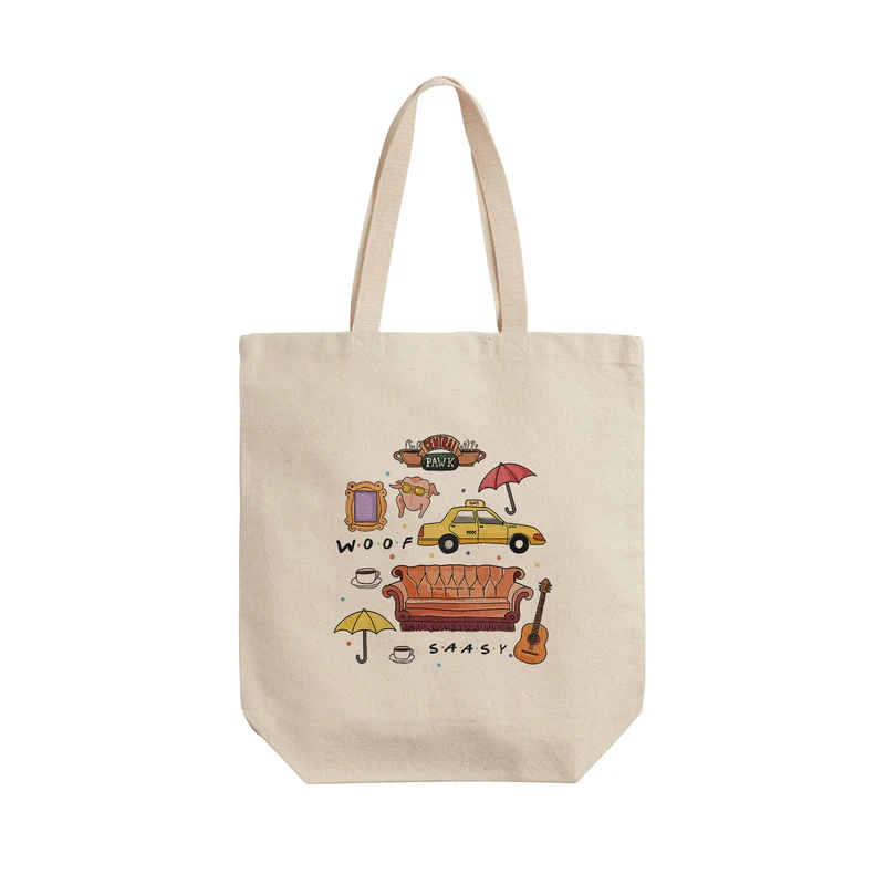 ساک خرید ترمه طراحان ایده مدل پترن فرندز کد cfp2017 - L