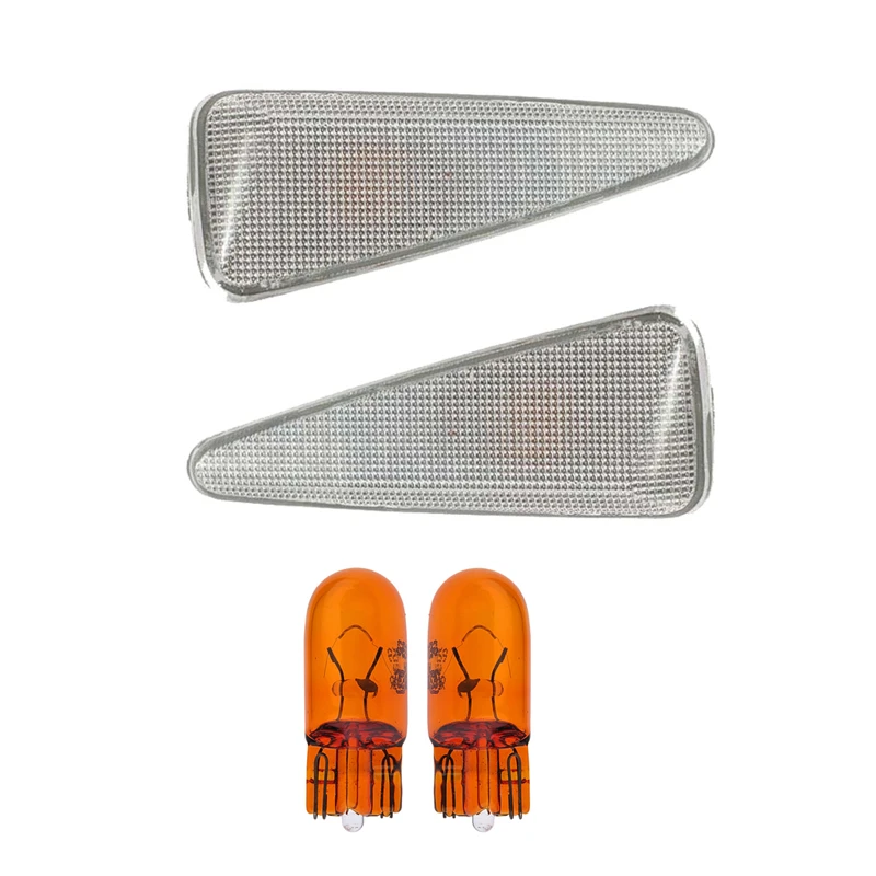 چراغ گلگیر خودرو قطعه سازان کبیر مدل LIGHT-SANDRO-30967 مناسب برای ساندرو به همراه لامپ مجموعه 4 عددی