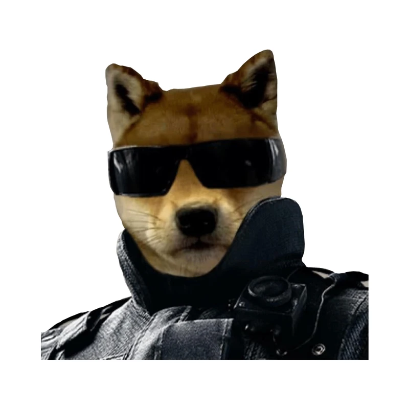 برچسب خودرو رایسان طرح سگ کد Sk011 بسته دو عددی