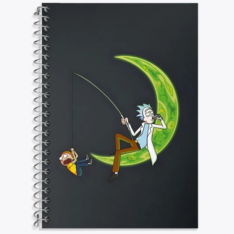 دفتر لغت 50 برگ خندالو طرح ریک و مورتی (Rick and Morty) کد F5945
