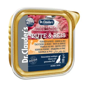 کنسرو غذای سگ دکتر کلادر مدل پته طعم بوقلمون وزن 100 گرم