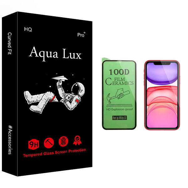 محافظ صفحه نمایش سرامیکی آکوا لاکس مدل +Pro مناسب برای گوشی موبایل اپل iPhone XR