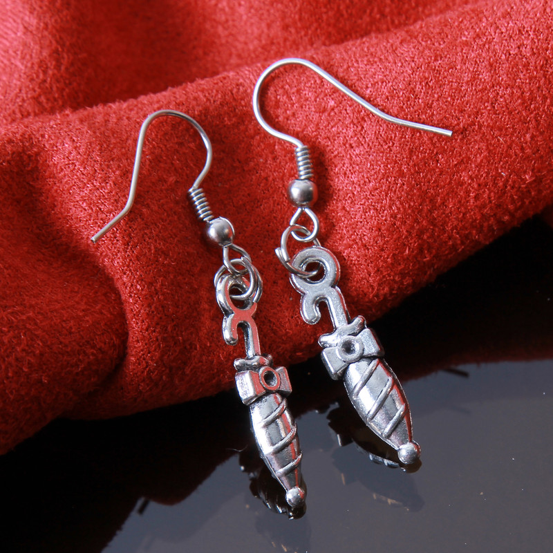 گوشواره دخترانه بازرگانی میلادی کد GZN_078