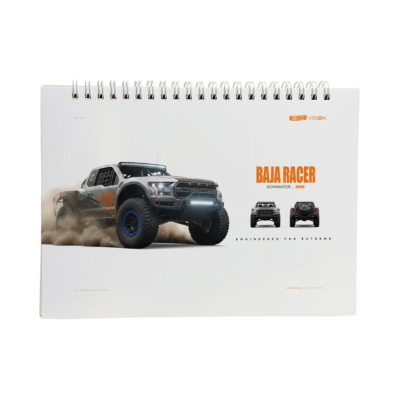 دفتر طراحی 60 برگ مدل ماشین کد 13