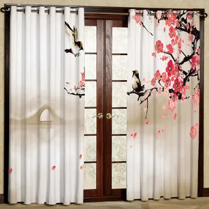 پرده مدل پرنده مخمل پانچی کد 2496 سایز 200x140 سانتی متر