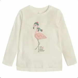 تی شرت آستین بلند دخترانه کول کلاب مدل 368336  فلامینگو