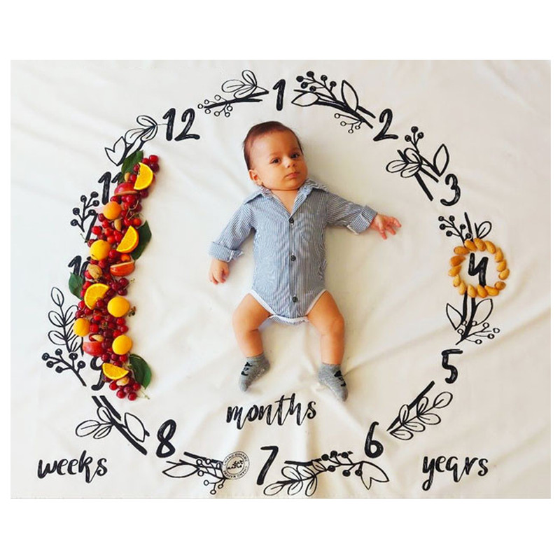 زیرانداز عکاسی نوزاد مدل ماهگرد تمشک