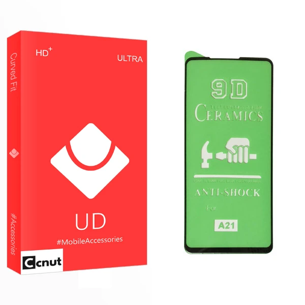 محافظ صفحه نمایش 9D کوکونات مدل UD Glass مناسب برای گوشی موبایل سامسونگ Galaxy A21