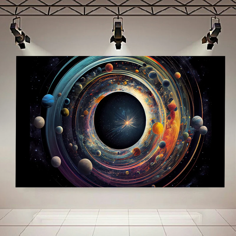 تابلو بوم طرح کهکشان مدل منظومه ناشناخته کد AR31969