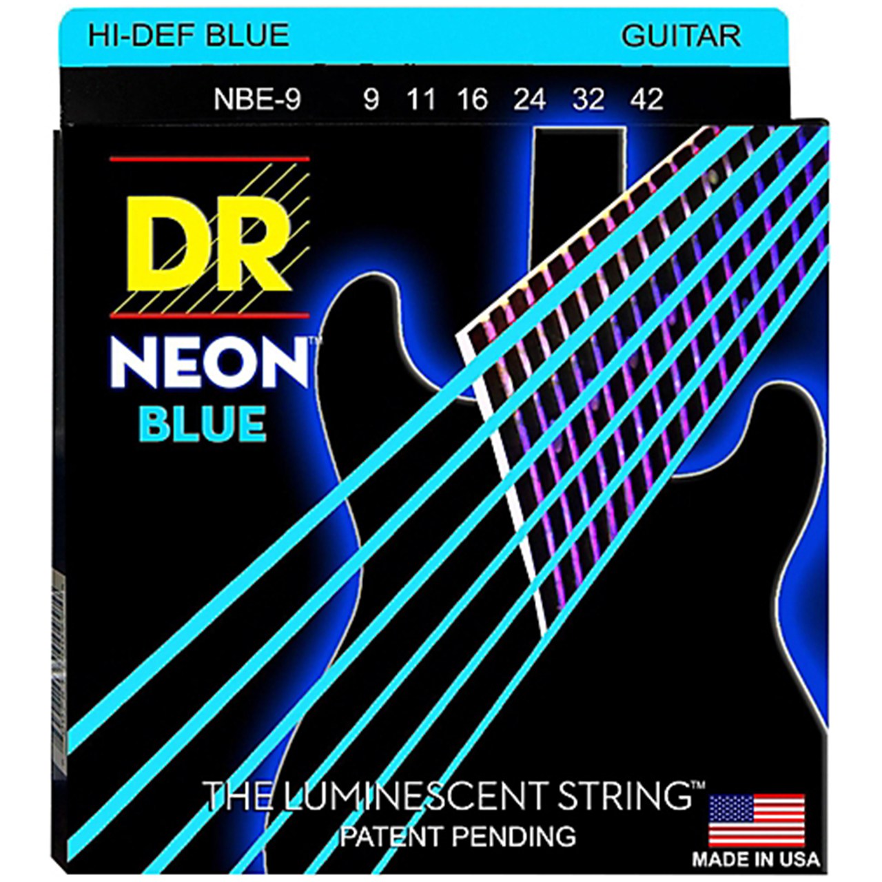 سیم گیتار دی آر استرینگز مدل Neon 9-42