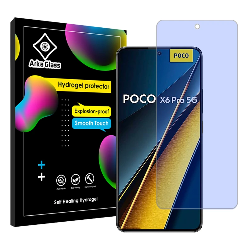 محافظ صفحه نمایش آنتی بلو آرکا گلس مدل Tough مناسب برای گوشی موبایل شیائومی Poco X6 Pro