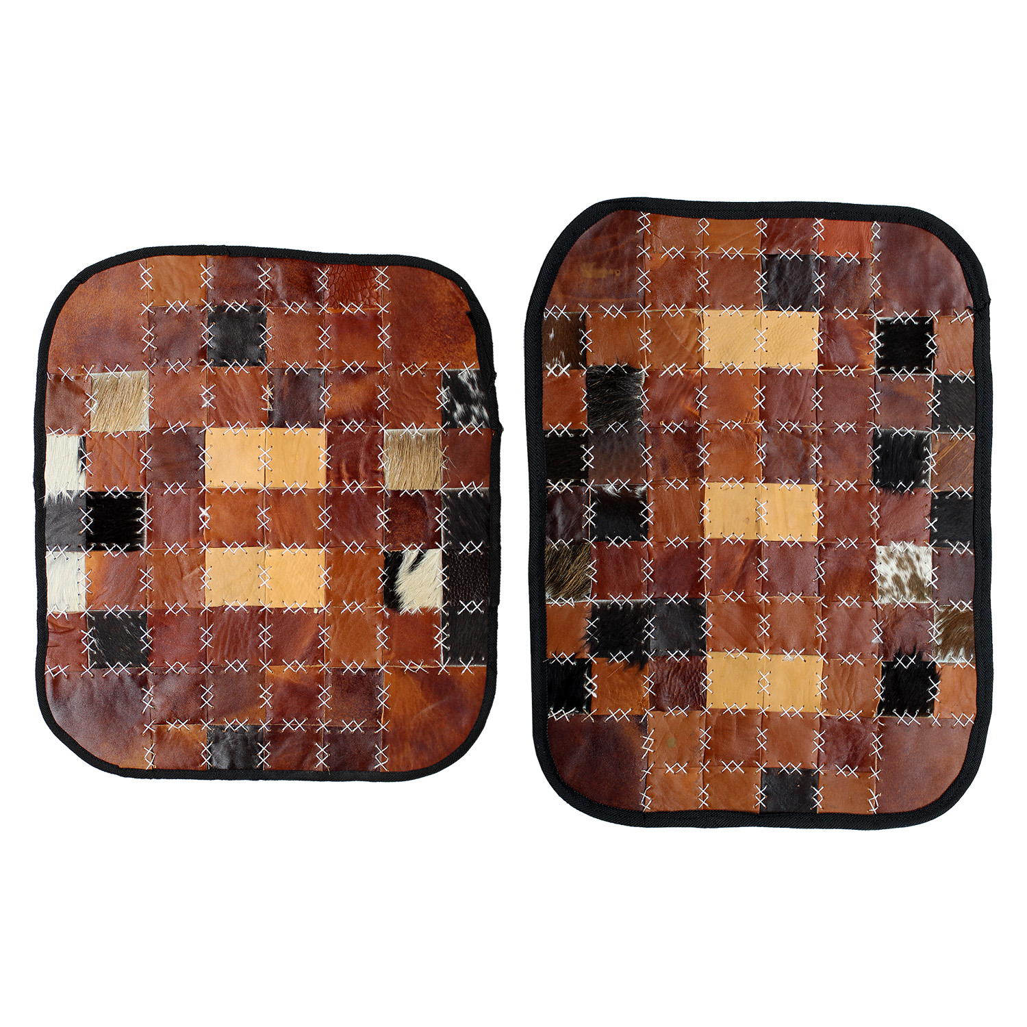 کلاژ فرش پوست و چرم کد 022 مجموعه دو عددی