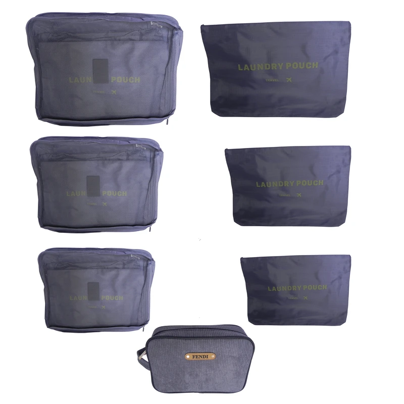 نظم دهنده ساک و چمدان سفری کد 0093 بسته 7 عددی