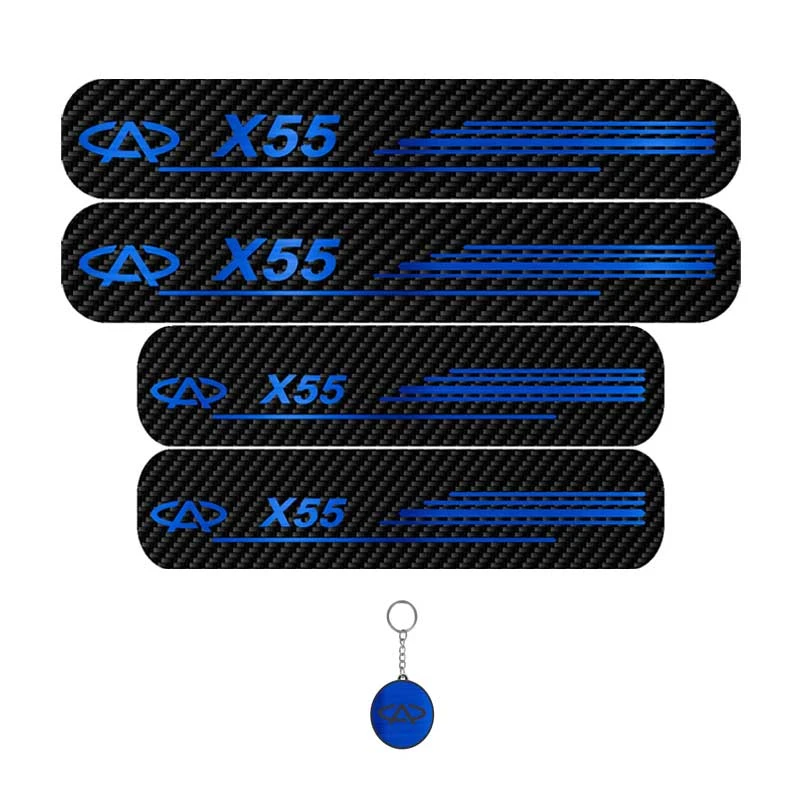 برچسب پارکابی خودرو لندمون کد LC031 MB مناسب برای X55 مجموعه 4 عددی به همراه جاکلیدی