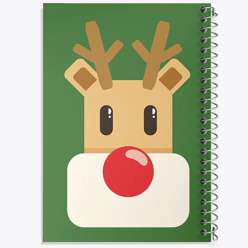 دفتر مشق 100 برگ خندالو طرح گوزن کد N2