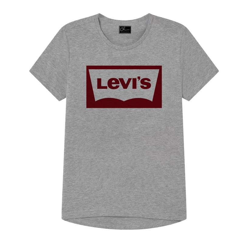 تی شرت پسرانه مدل LEVIS  کد J72 رنگ طوسی