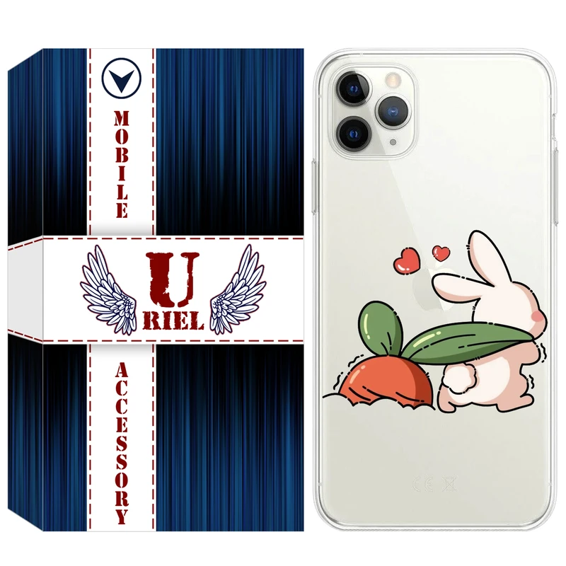 کاور یوریل مدل Clear کد 71 طرح خرگوش مناسب برای گوشی موبایل اپل iPhone 11 Pro Max