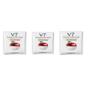 ماسک صورت بایو آکوا مدل سیب وزن 25 گرم بسته 3 عددی