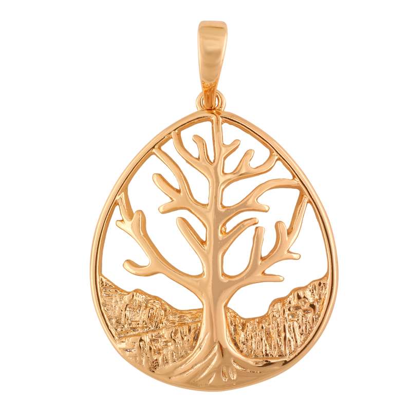 آویز گردنبند زنانه ژوپینگ مدل درخت زندگی کد N3602