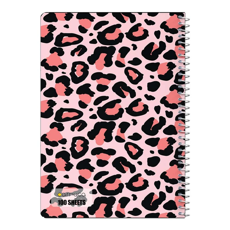 دفتر مشق 100 برگ سیمی کارنیکا طرح پترن پوست Animal Pattern کد 36789