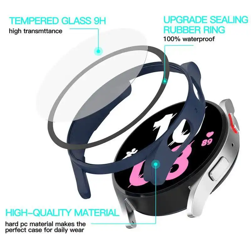 کاور رینیکا مدل glas مناسب برای ساعت هوشمند سامسونگ Galaxy Watch 5 44mm به همراه محافظ صفحه نمایش