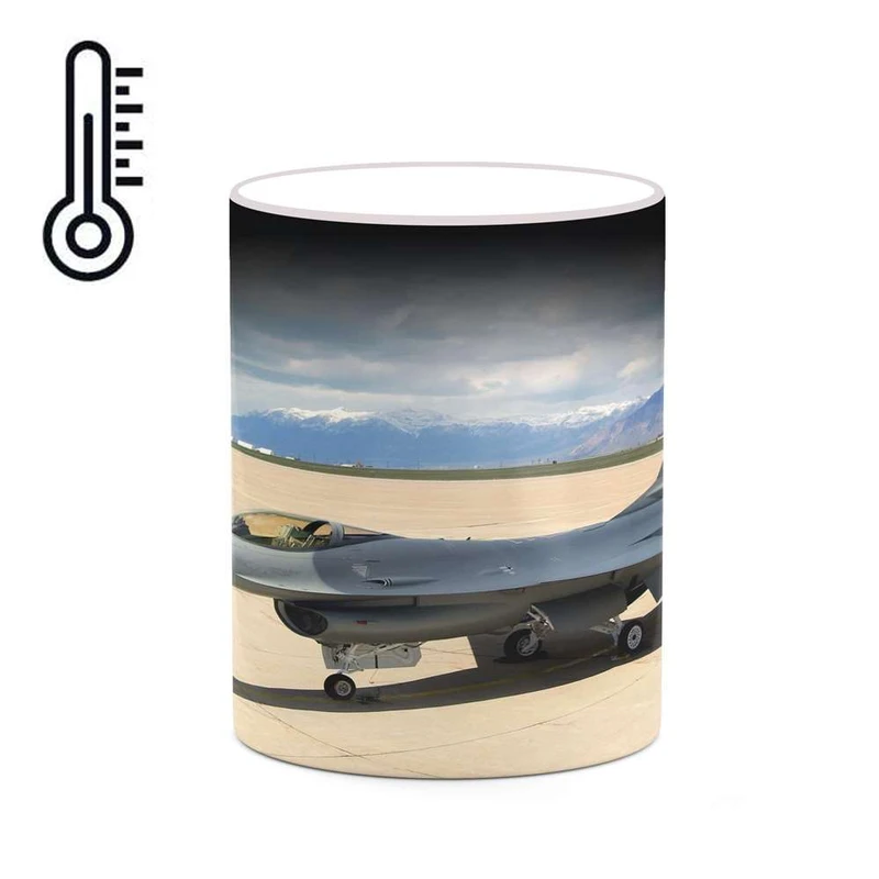 ماگ حرارتی کاکتی مدل هواپیمای جنگنده کد mgh20417