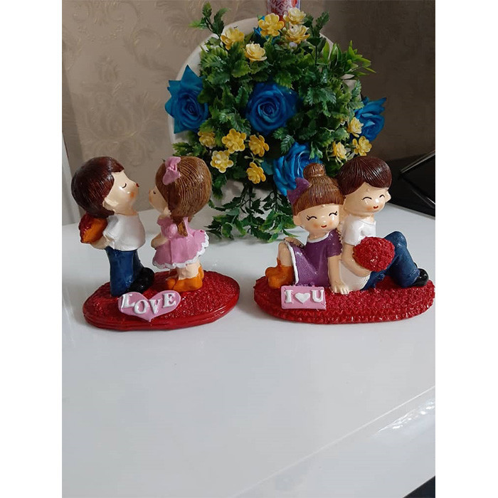 مجسمه مدل دختر پسر عاشق کد SM - LOVE 22 مجموعه دو عددی