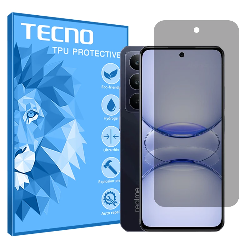محافظ صفحه نمایش حریم شخصی تکنو مدل هیدروژلی مناسب برای گوشی موبایل ریلمی C75x