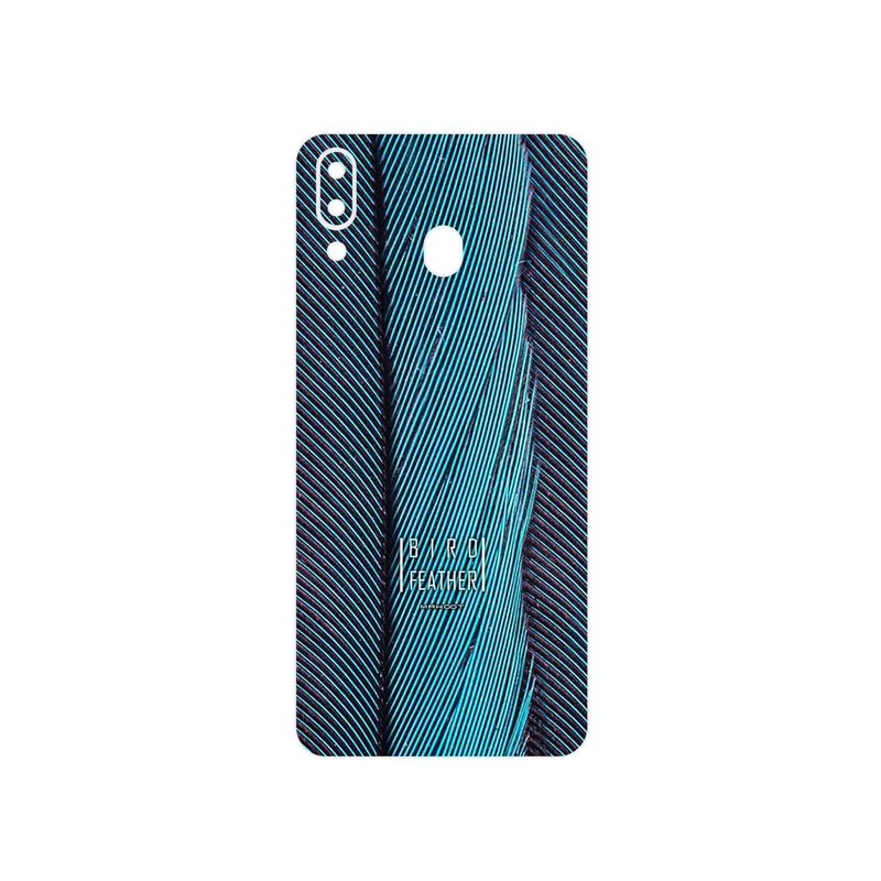 برچسب پوششی ماهوت مدل Turquoise feathers مناسب برای گوشی موبایل سامسونگ Galaxy M20